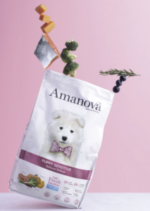Amanova, la alimentación de nuestros cachorros whippets